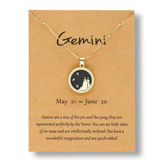 Gold Zodiac Sign Necklace-C.K Jewelry