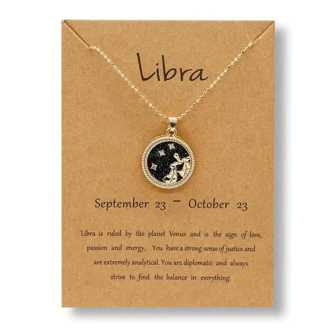 Gold Zodiac Sign Necklace-C.K Jewelry