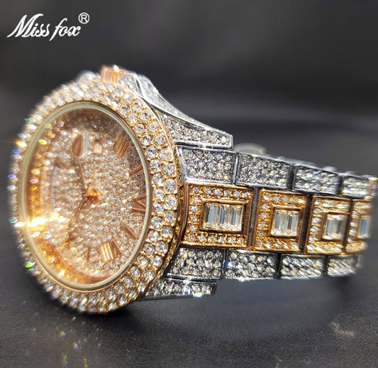 Masculino Diamond Quartz Watches