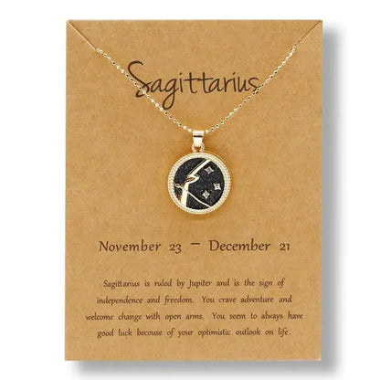 Gold Zodiac Sign Necklace-C.K Jewelry