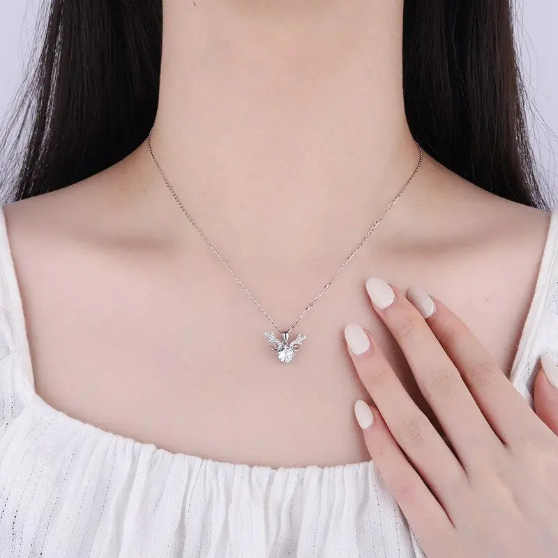 moissanite diamond necklace