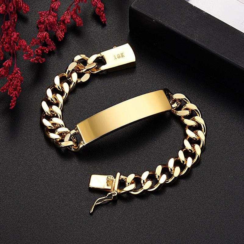 18K Gold Chain Bracelets-C.K Jewelry