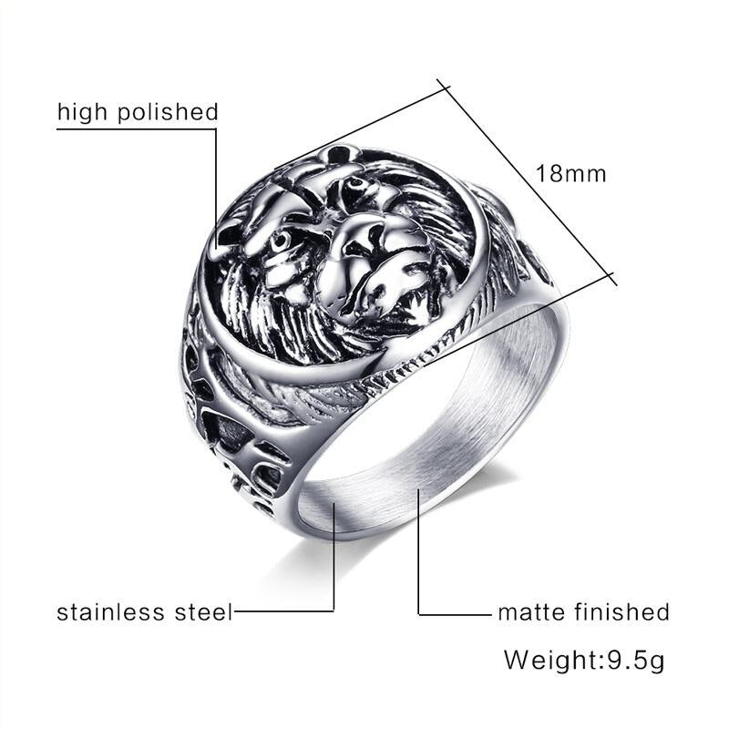 Lion Head Rings-C.K Jewelry